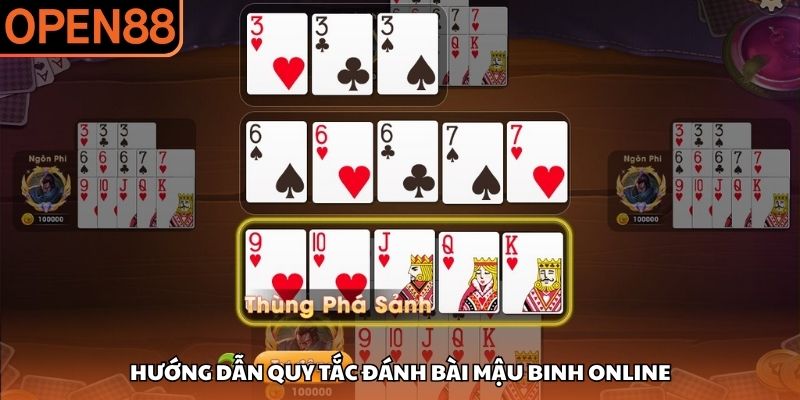 Hướng dẫn quy tắc đánh bài mậu binh online Mậu Binh online